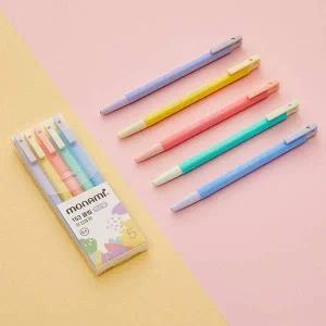 모나미 153클립 파스텔 0.5 5본 필기구세트