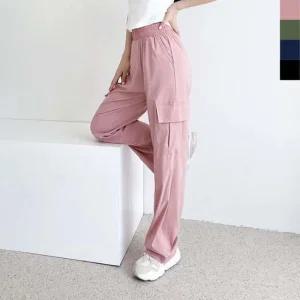 여자 시원한 쿨 카고 와이드 밴딩팬츠