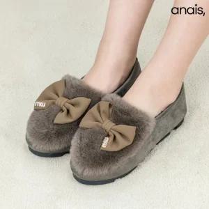 [아나이스] 리본장식 여성 털로퍼 2cm_25F252 [무료배송]