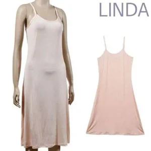 슬립 인견소재 로맨틱 실켓 롱끈원피스 여성속옷 잠옷