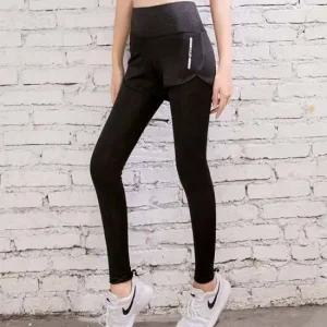 여성 트레이닝 반바지 일체형 레깅스 운동복 하의