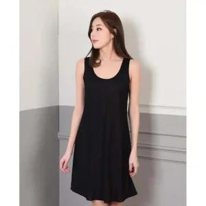 슬립 부드러운 인견원피스 롱 런닝 란잠옷 여성스러운