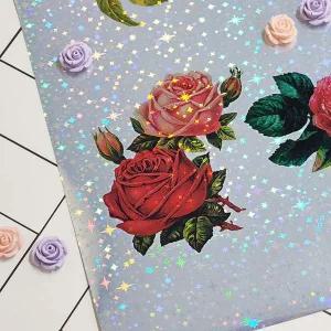 안개꽃 패턴 접착 인쇄 용지 인쇄스티커