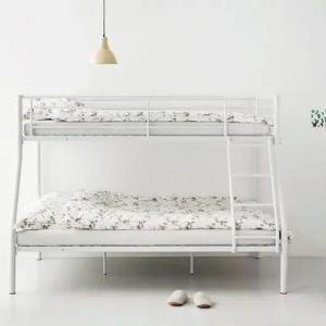 [마켓비]고품질 철제 침대프레임 이층침대 안전가드 기숙사 침대 침대프...