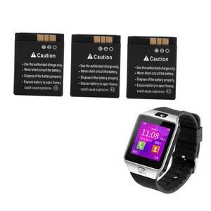 3.7V 380mAh SmartWatch 배터리 KSW-S6 RYX-NX9 A1 스마트 시계 용 DZ09 백업 Bateria 충전식 리튬 이온 폴