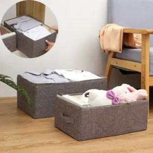 옷 접이식 장난감 속옷정리함 패브릭케이스 다용도보 옷수납함 패브릭케이스