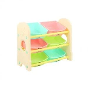 장난감정리대 장난감정리함 베이지 펀3단정리함 토이 장난감정리대 토이박스