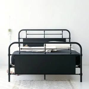 [마켓비]고품질 북유럽 침대프레임 퀸침대 조립식 침실 인테리어 침대프...