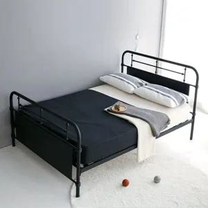 [마켓비]고품질 북유럽 퀸침대 철제 침대프레임 침실인테리어 조립식 철...