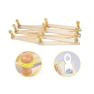 벽걸이 자바라 원목 옷걸이 - 대 모자걸이 소품걸이 원목옷걸이 원목행거 벽걸이행거