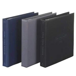 문화 A400 SILK PVC 3공 D링 명함첩 35mm 400매 수용 연필깎이