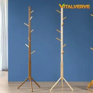 킨스 고무나무원목 스탠트 옷걸이 행거 원목행거 스탠드행거 옷걸이행거 원목옷걸이