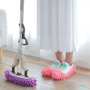 걸레슬리퍼 2P 청소발걸레 청소 실내화 슬리퍼 거실슬리퍼 실내용슬리퍼 극세사슬리퍼