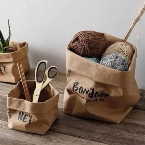 가디언블루) 종이 화분커버 XL 종이바구니 수납소품 종이커버 화분커버 종이화분커버