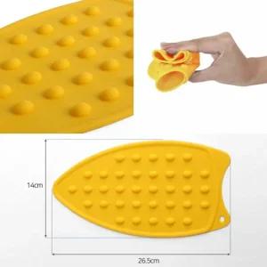 실리콘 다리미받침대 옐로우 다리미받침 다리미받침 다리미받침대 미니다리미받침