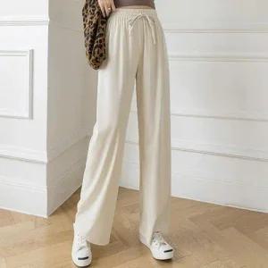 여성 루즈핏 쿨 데일리 밴딩팬츠 WFHVYC4