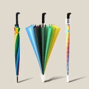 레인보우우산 캡우산 무지개우산 물받이우산 일자형손 WFHVYYJ