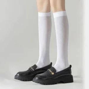 블랙 화이트 판타롱 스타킹 롱니삭스 WFHW17C