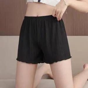 [룽스]소재 짧은레깅스 레이어드 물결 속바지