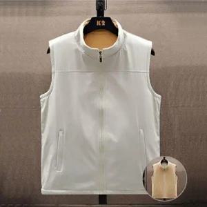 남성 양털 양면 투웨이 집업 후리스 조끼 베스트 WFKY9WX