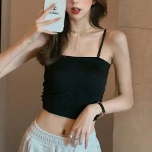 [룽스]이너티 여성용 소프트 핏 크롭 나시