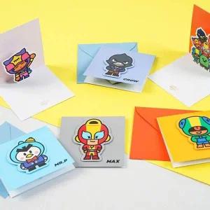 생일 브롤스타즈팝업축하카드 샌디