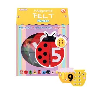 자석나라 펠트자석 숫자 유아학습 자석교구