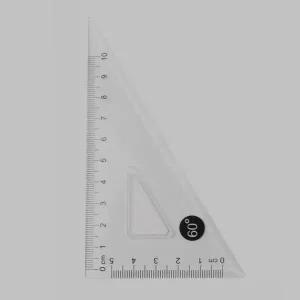 제도용 투명 삼각자 수학용 사무용 도구 제도용자