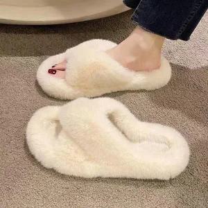 [SBC834S]꼬임 털슬리퍼 실내화 따뜻한 데일리 겨울