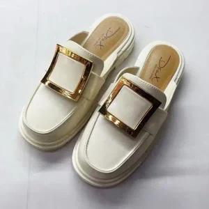 [SBCZ6YE]플랫 슬리퍼 구두 온담 실내 사계절 신발