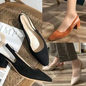 [라일리] Rly 신발 3색 미들힐 슈즈 여성 정장 여자 구두 정