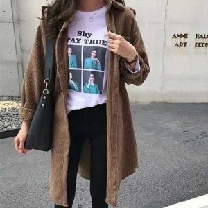 [라일리여성의류] Rly 여성 베이직한 롱 루즈핏 니트 가디건 S 0 N