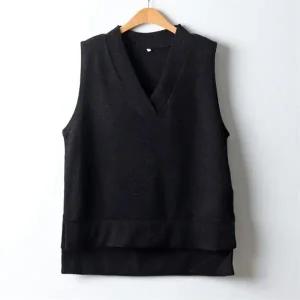 아이우먼 스판브이넥언발조끼 WWJ368M210 빅사이즈