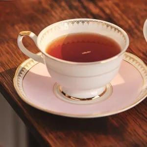 로얄 파스텔핑크 커피세트 4p