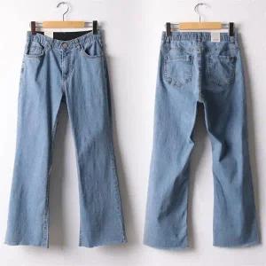 빅사이즈 204 데님허리밴딩부츠팬츠 DMDI437