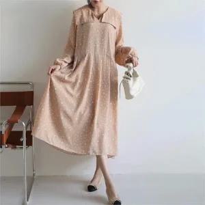 빅사이즈 203 도트패턴카라롱원피스 DTGG616