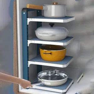 [골드스마일]냄비정리대 튼튼한 후라이팬 정리대 랙 받침대 4단 3단 4단