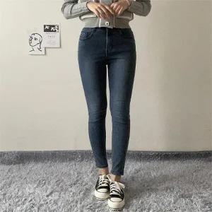 빅사이즈 110 유니크워싱스키니팬츠 DCAE820