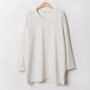 여성의류 시크릿브이넥롱니트 OLB731M101 빅사이즈