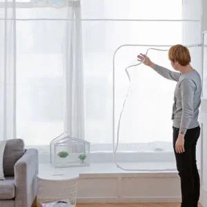 사생활 보호 비닐 커튼 방풍용 바람막이 현관 베란다 방풍 비닐 커튼 단열 시트