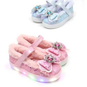 [보리보리/앙쥬]여아구두 유아 키즈 mm뉴눈꽃장식 아동털플랫슈즈wd 150-200mm