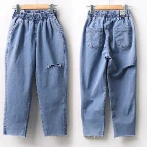 빅사이즈 507 쫀쫀워싱배기핏데님 DLO9846