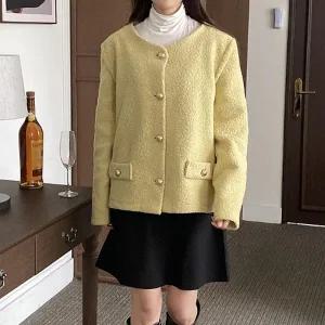 빅사이즈 312 엣지금장브이뽀글자켓 DGOQ359