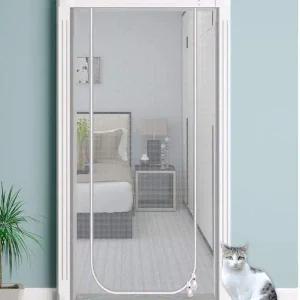 [골드스마일]고양이 울타리 안전문 현관 방충문 방묘문 90x220cm 애견칸막이