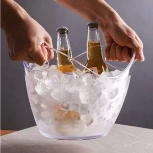 [골드스마일]아이스버킷 아이스 버켓 바스켓 투명 얼음통 8L 보냉통 쿨링통 파티