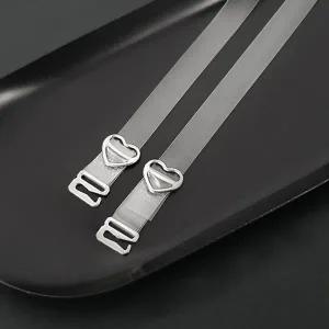 [룽스]투명 무광 브라끈 투명어깨끈 1cm