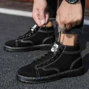 [룽스]데일리 편한 방한슈즈 착화감 블랙신발