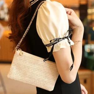 [룽스]라탄 백 여름 비치가방 데일리 가방 크림