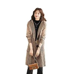 [NS홈쇼핑](이)누빔 니트 후드 롱 카디건[35595614]