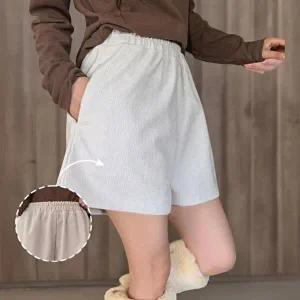 [신상오픈런]|KMP91CA|여성용 포근한 무지컬러 골덴 반바지